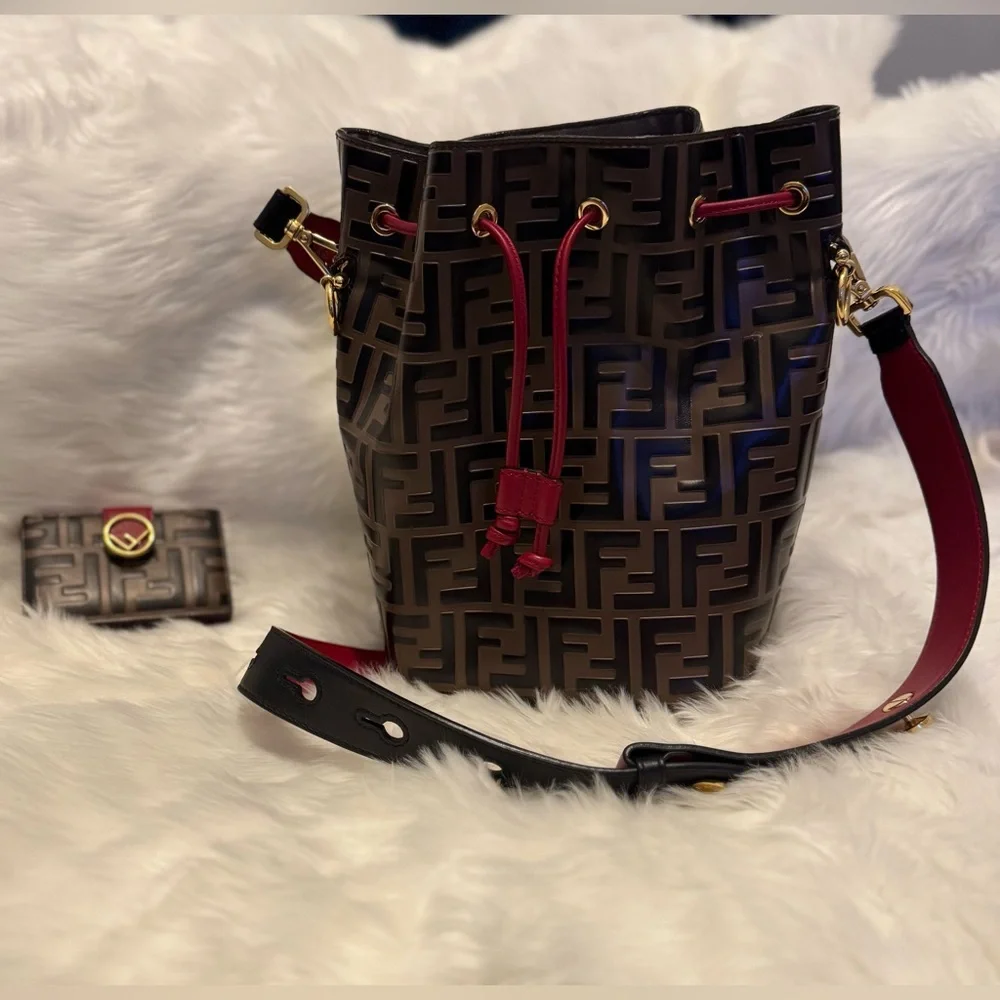 Fendi Mon Tresor FF multicolor bucket bag - Picture 3 of 9
